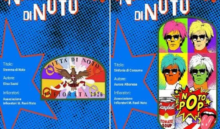 Infiorata di Noto 2026: presentati i bozzetti