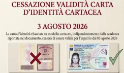 Dal 3 agosto cessa la validità della carta d'identità cartacea: piano di aperture straodinarie degli uffici circoscrizionali carta d'identità