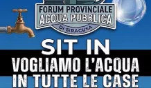 Contonui disservizi idrici: sit in del Forum provinciale per l'acqua pubblica 1 sit in