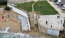 Resta pericolosa la discesa al mare dell'ex Lido della Polizia 1 discesa