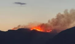 Vasto incendio sulle colline di Avola alimentato dal vento di scirocco colline